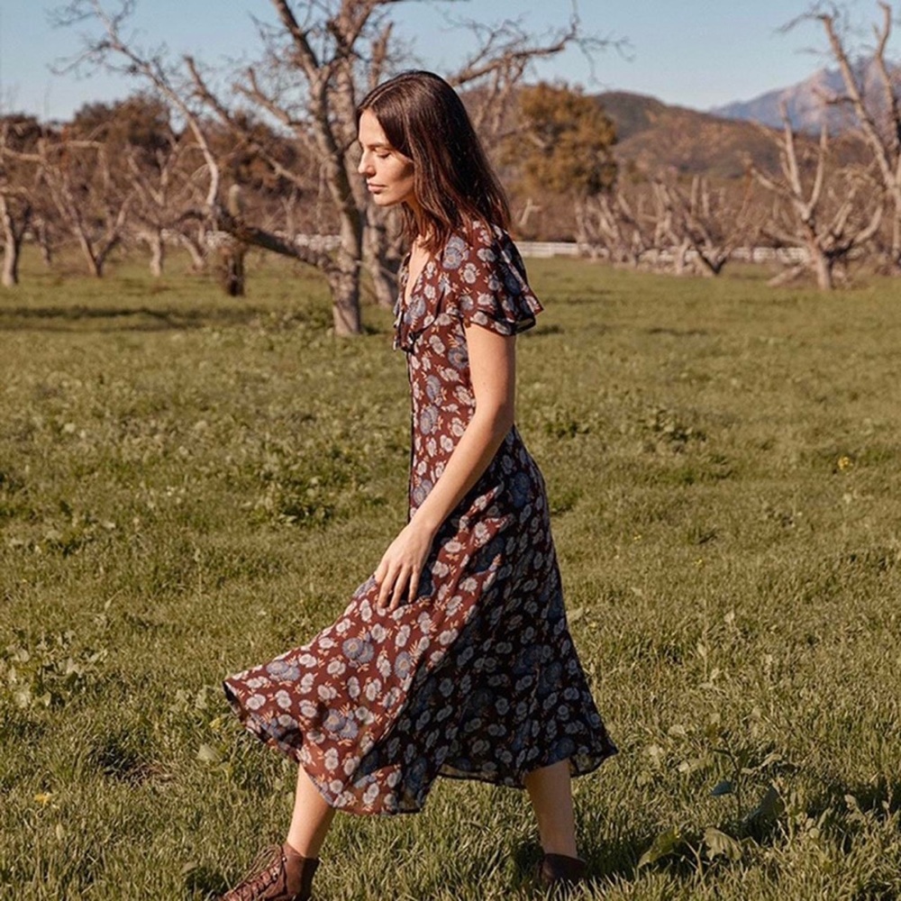 Christy Dawn Daisy Dress in Carob Daisy